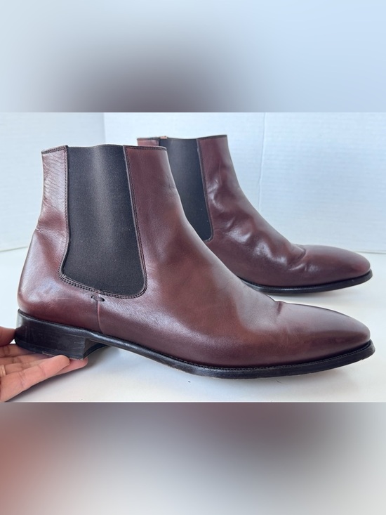 Jack Erwin Brown Leather Chelsea Dress Shoes Boots Men’s